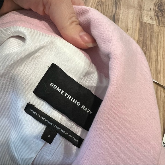 Something Navy Slouchy Power Pink Oversized Blazer - Picture 7 of 11